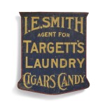 American Gold and Blue Painted Vendor's Trade Sign, 19th Century