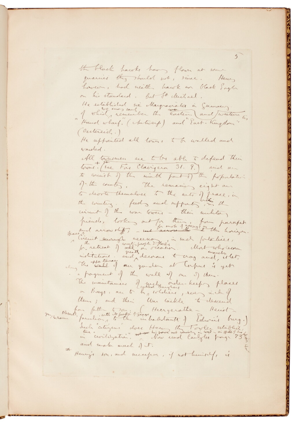 View full screen - View 1 of Lot 134. John Ruskin | Autograph manuscript notes on Frederick the Great, c.1866.