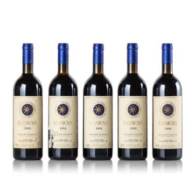 View full screen - View 1 of Lot 600. Sassicaia 1994 (5 BT).