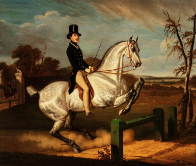 View full screen - View 1 of Lot 78. Philippe Ledieu , Equestrian portrait | Portrait équestre.