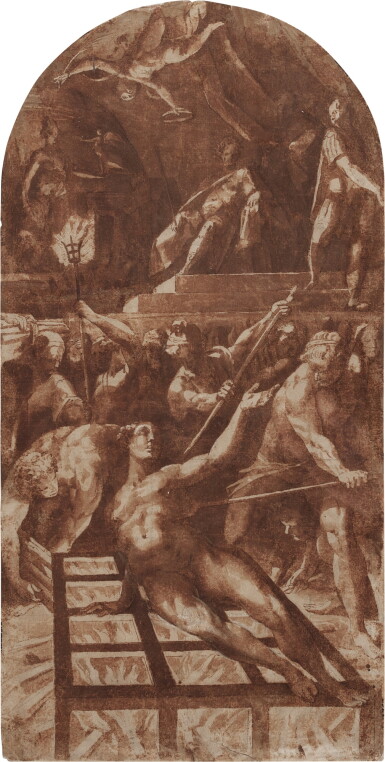 View full screen - View 1 of Lot 15. The martyrdom of St Lawrence.