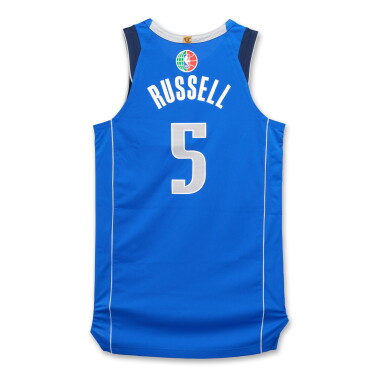 View full screen - View 1 of Lot 48. D’Angelo Russell ‘Mexico City Game’ Dallas Mavericks 2025-2026 Game Worn Icon Edition Jersey.