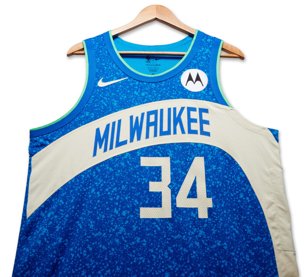 View full screen - View 1 of Lot 136. Giannis Antetokounmpo Milwaukee Bucks 2023-2024 Game Worn City Edition Jersey | Double-Double | 36 Points | Matched to 2 Games .