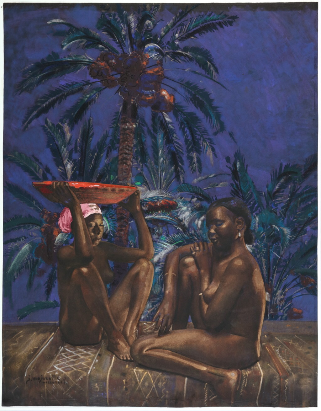 View full screen - View 1 of Lot 18. JACQUES MAJORELLE | SOUS LES PALMIERS DATTIERS.
