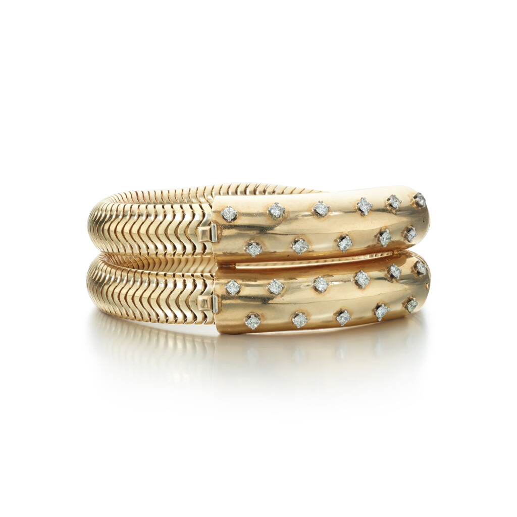 View full screen - View 1 of Lot 732. Gold and Diamond ‘Belle Hélène’ Bracelet.