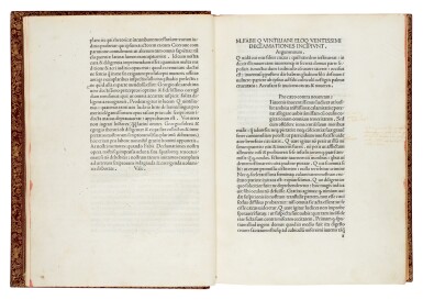 View full screen - View 1 of Lot 215. Quintilianus, Declamationes, Venice, 1481, modern crushed morocco.
