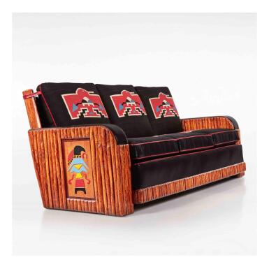 View full screen - View 1 of Lot 208. Three-Seat Sofa.