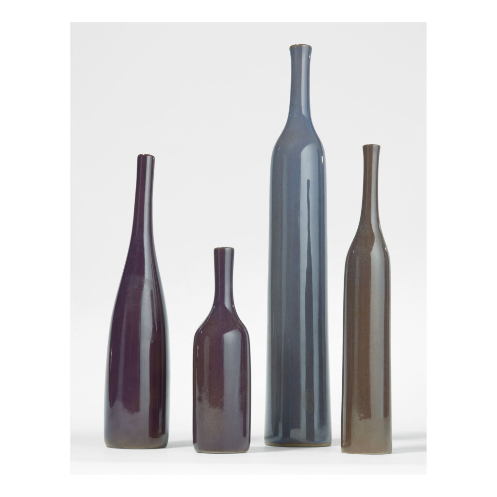 View full screen - View 1 of Lot 219. JACQUES RUELLAND AND DANI RUELLAND | FOUR "BOUTEILLE" VASES.