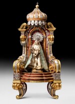 A Maltese votive chapel to the Virgin Mary, in gilt wood, silver, and gilt metal, De Nicolas De Martinez, Malta, circa 1760 | Chapelle votive à la Vierge, en bois doré, argent et métal doré, par De Nicolas De Martinez, Malte, vers 1760