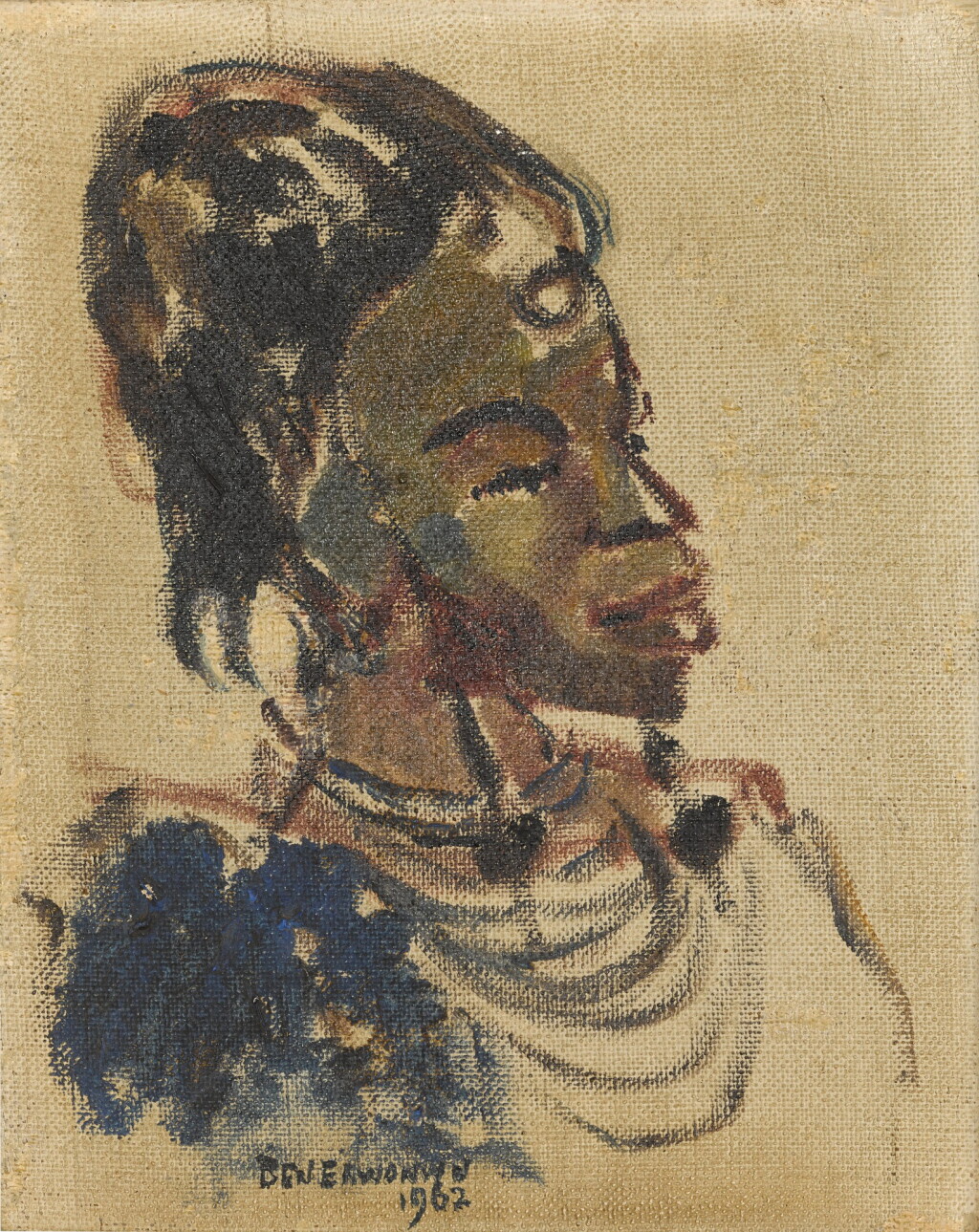 View full screen - View 1 of Lot 15. Fulani Girl.