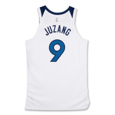 View full screen - View 1 of Lot 23. Johnny Juzang ‘Christmas Day’ Minnesota Timberwolves 2025-2026 Game Issued Association Edition Jersey | Probable Wear.