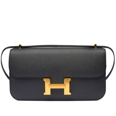 View full screen - View 1 of Lot 50. Black Epsom Constance Elan Gold Hardware, 2024.