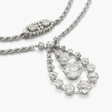 View full screen - View 1 of Lot 181. Diamond Necklace.