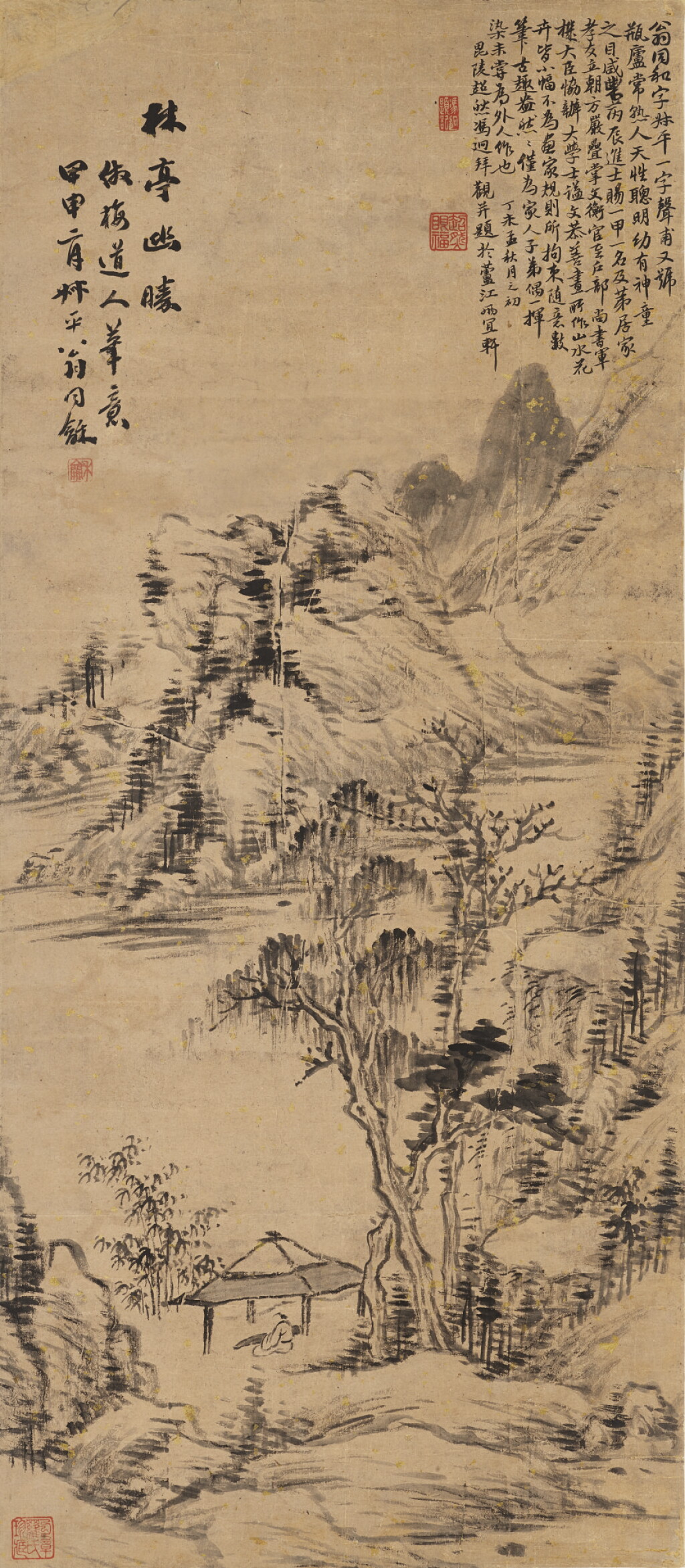 View full screen - View 1 of Lot 2514. WENG TONGHE 1830-1904 翁同龢 | MOUNTAIN PAVILION 林亭幽勝.