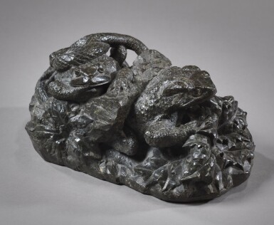 View full screen - View 1 of Lot 39. Two Toads with a Serpent.