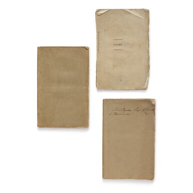 View full screen - View 1 of Lot 13. BYRON, GEORGE GORDON NOEL, LORD | A Group of Three First Editions.