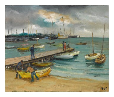 View full screen - View 1 of Lot 92. MARCEL DYF | VOILIERS EN PROVENCE .