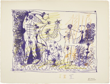 View full screen - View 1 of Lot 48. PABLO PICASSO | AFFICHE POUR L'EXPOSITION 1957 (B. 1275; M. 299; CZW. 25).