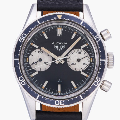 View full screen - View 1 of Lot 300. Autavia ‘Andretti', Reference 3646 | A stainless steel chronograph wristwatch | Circa 1967.