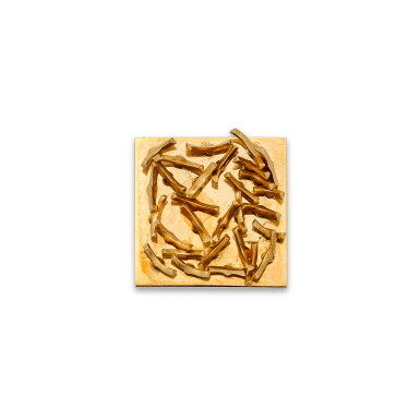 View full screen - View 1 of Lot 12. 'Arcs de cercle verticaux un carré' Ring.