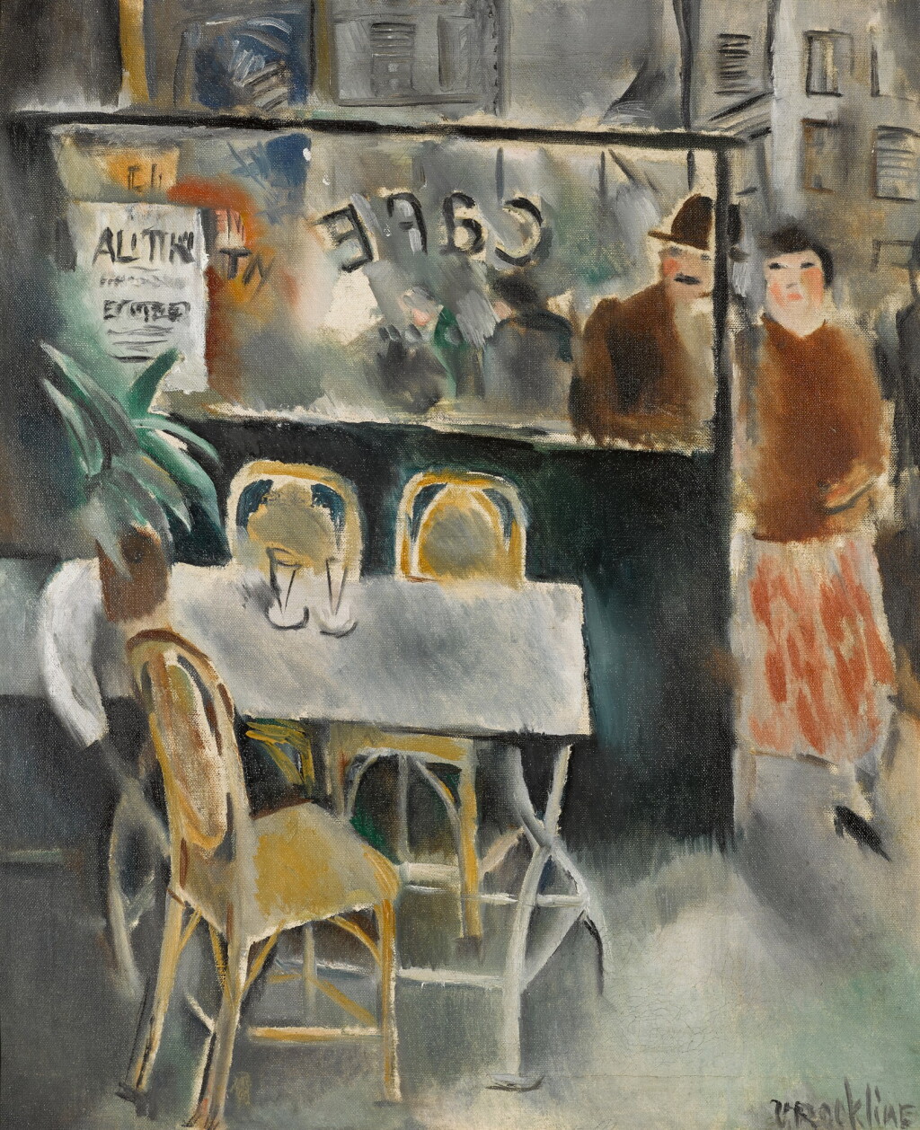 View full screen - View 1 of Lot 89. La Terrasse de Café.