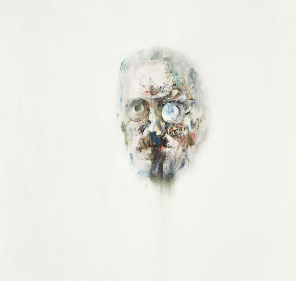 View full screen - View 1 of Lot 83. LOUIS LE BROCQUY, R.H.A. | IMAGE OF JAMES JOYCE.