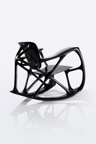 View full screen - View 1 of Lot 28. Prototype "Bone Rocker" Armchair.