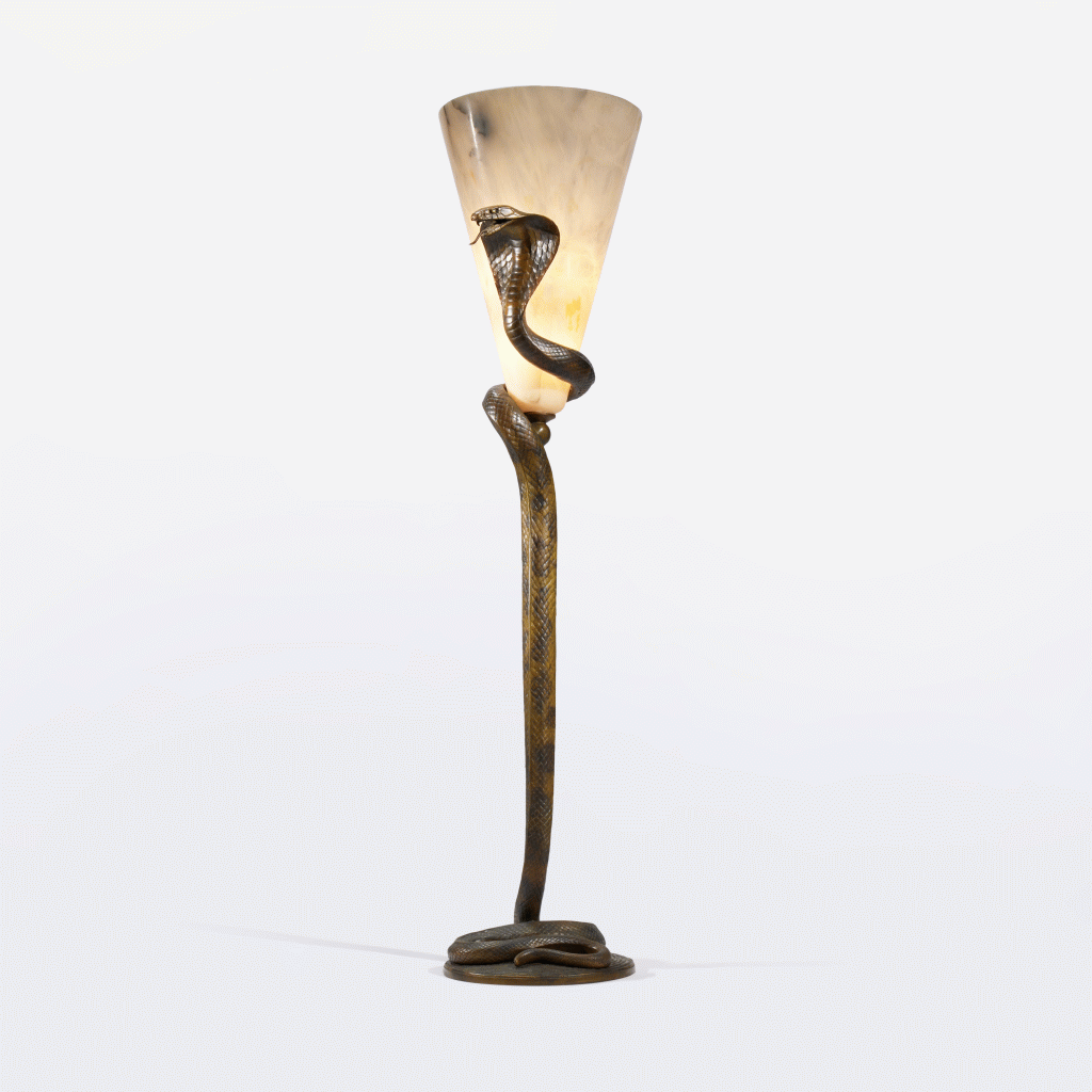 View full screen - View 1 of Lot 94. "Cobra" Table Lamp.