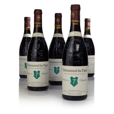 View full screen - View 1 of Lot 439. Châteauneuf du Pape Rouge, Réserve des Célestins 2012 Henri Bonneau (12 BT).