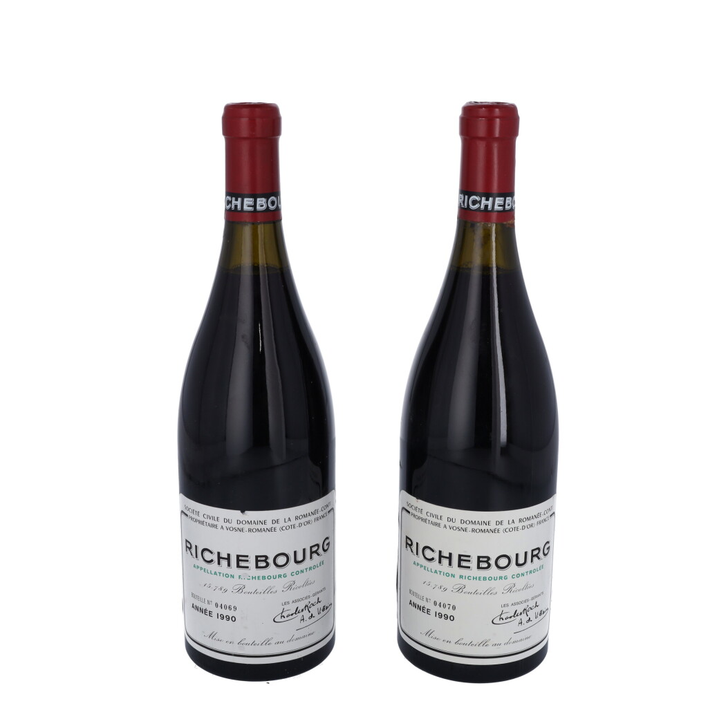 View full screen - View 1 of Lot 5. Richebourg 1990 Domaine de la Romanée-Conti (2 BT).