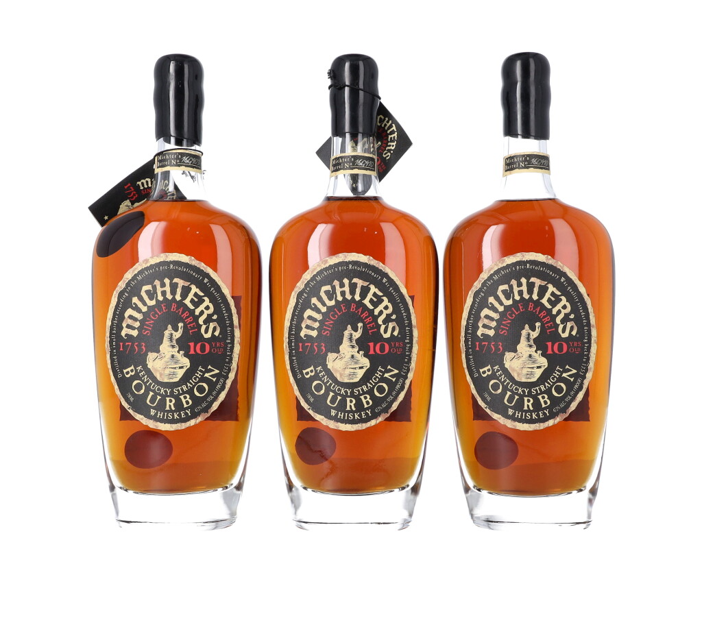 View full screen - View 1 of Lot 673. Michter's 10 Year Old 2016 Release 94.4 proof NV (3 BT75).
