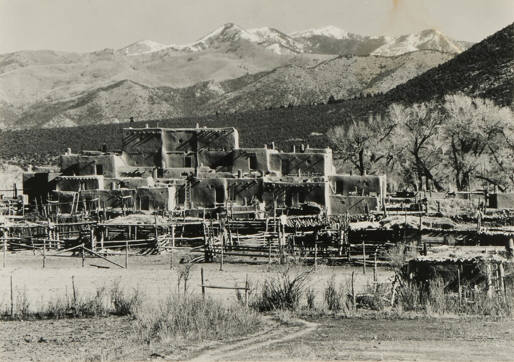 View full screen - View 1 of Lot 1055. Taos Pueblo.