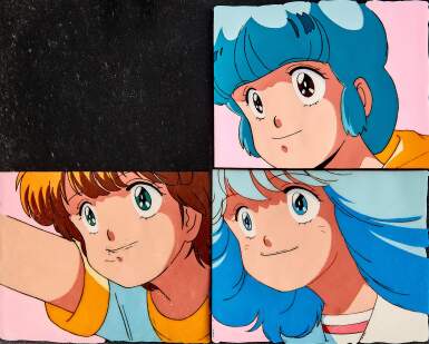 View full screen - View 1 of Lot 57. Transformation Bank Animation Cel with Background | 變身既定複用賽璐璐附背景.