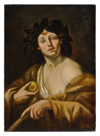 View full screen - View 1 of Lot 604. CIRCLE OF LUCA FERRARI | PARIS HOLDING THE GOLDEN APPLE .