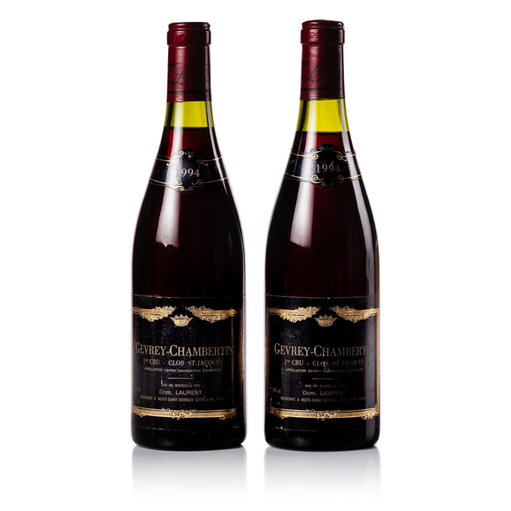View full screen - View 1 of Lot 329. Gevrey Chambertin, Clos St. Jacques 1994 Dominique Laurent (2 BT).