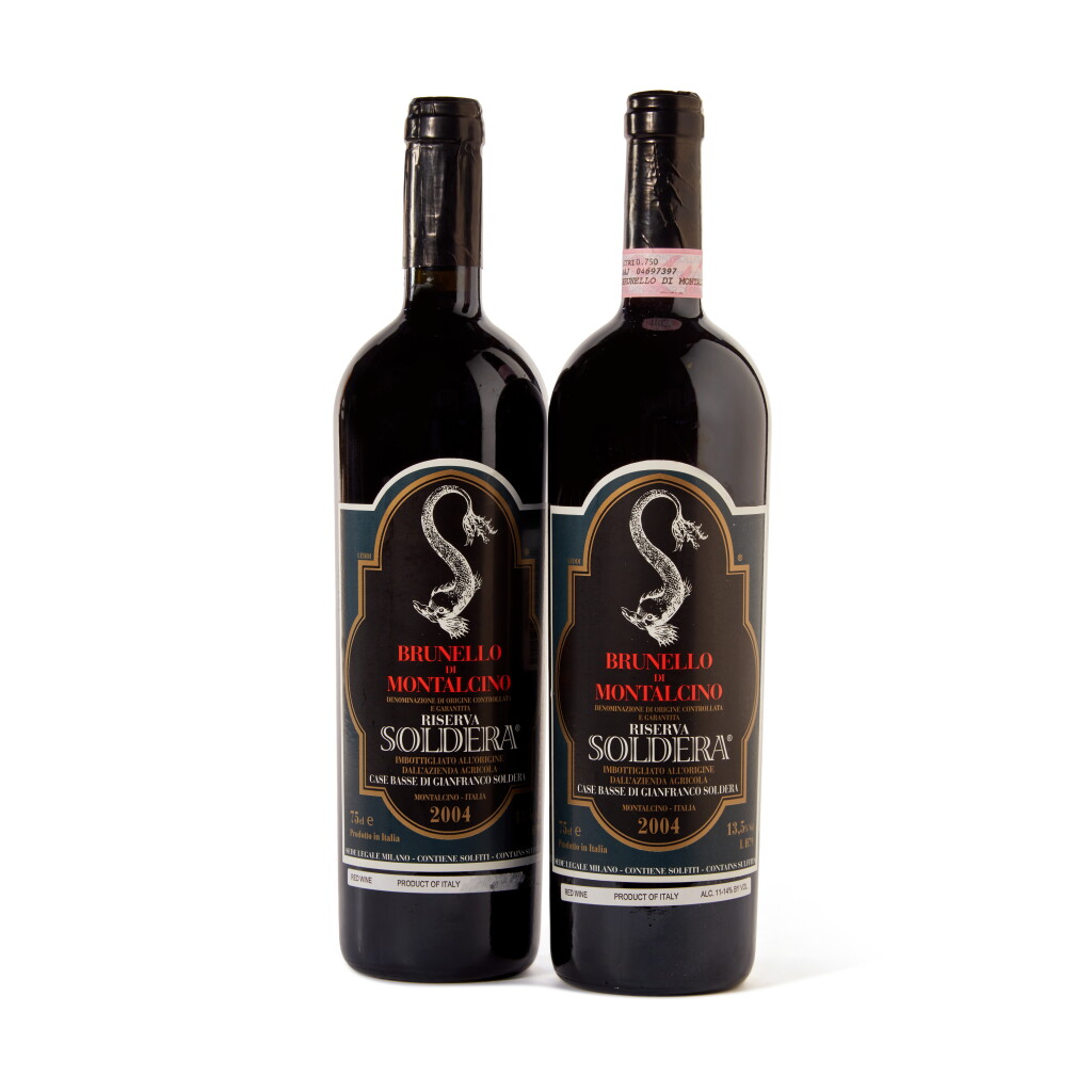 View full screen - View 1 of Lot 594. Brunello di Montalcino Riserva, Case Basse 2004 Soldera (2 BT).