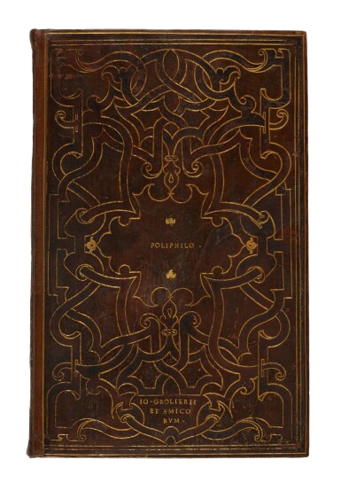 View full screen - View 1 of Lot 381. Colonna, Hypnerotomachia Poliphili, Venice, Aldus, 1499, Gomar Estienne binding for Jean Grolier, Spencer copy.