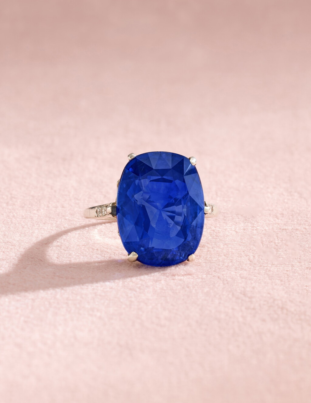 View full screen - View 1 of Lot 189. Sapphire and Diamond Ring .
