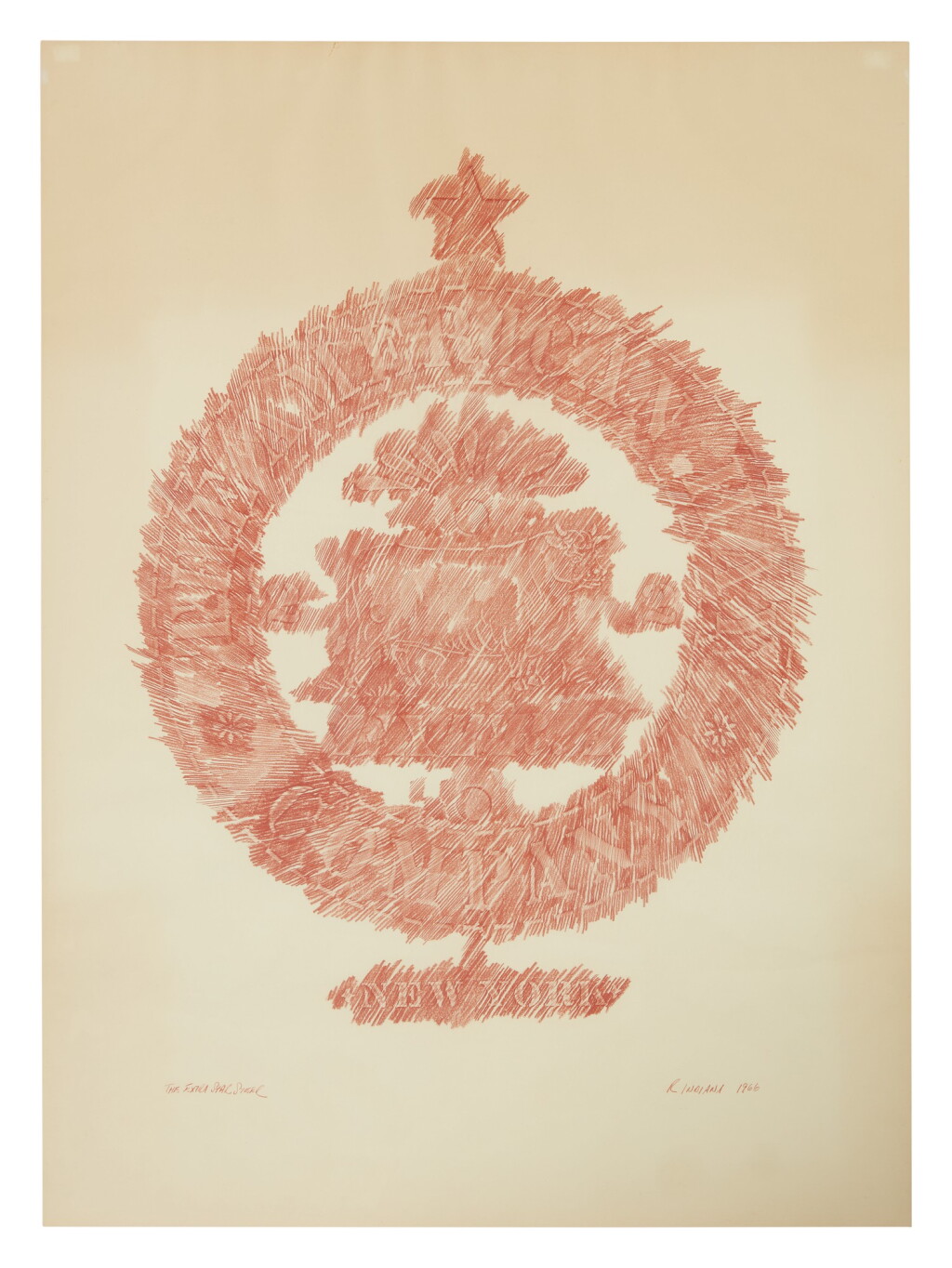 View full screen - View 1 of Lot 469. ROBERT INDIANA | THE EXTRA STAR STEER.