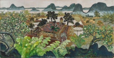 View full screen - View 1 of Lot 254. Nguyen Tien Chung 阮進忠 | Landscape of Thay Pagoda 泰寶塔風光.