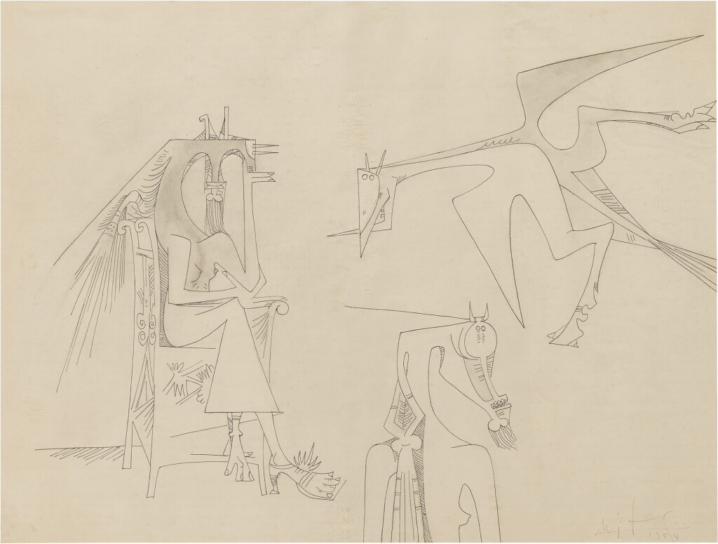 View full screen - View 1 of Lot 44. WIFREDO LAM | ANNUNCIATION .