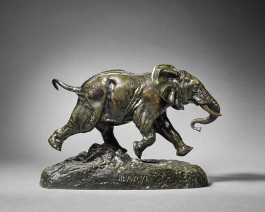 View full screen - View 1 of Lot 8. Éléphant du Sénégal (Elephant of Senegal, large version).