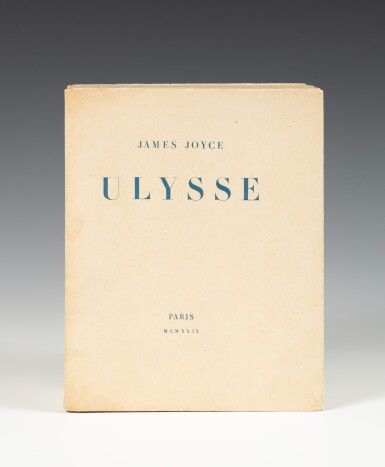 View full screen - View 1 of Lot 58. JOYCE. Ulysse. 1929. Broché. Édition originale française. 1/100 ex. sur vélin d'Arches. Très bel exemplaire..