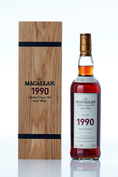 View full screen - View 1 of Lot 1001. The Macallan Fine & Rare 22 Year Old 58.2 abv 1990 (1 BT70).