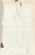 林風眠 白衣少女| Lin Fengmian, Lady in White