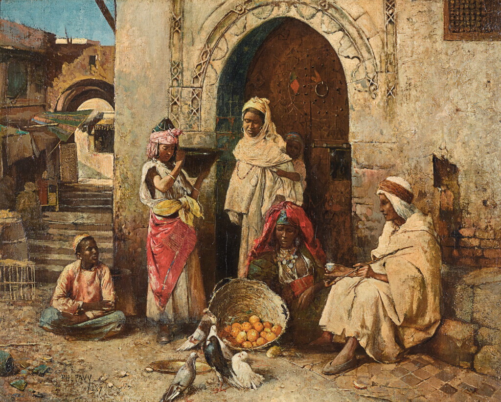 Voir en plein écran - Voir 1 du lot 133. PHILIPPE PAVY | THE ORANGE SELLER.