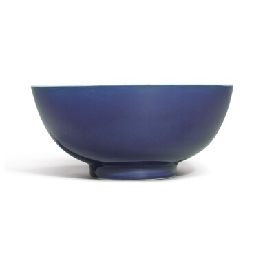 View full screen - View 1 of Lot 540. A BLUE-GLAZED BOWL, YONGZHENG MARK AND PERIOD.
