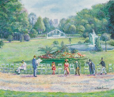 View full screen - View 1 of Lot 76. Sieste au Jardin Public.