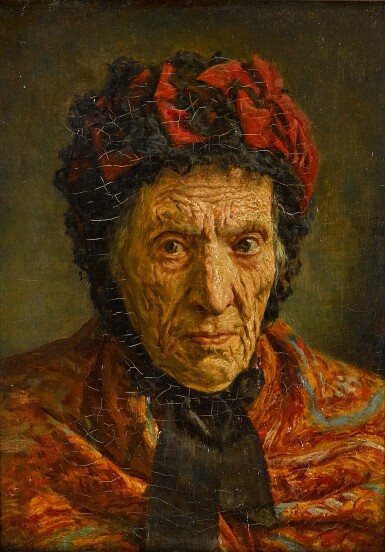 View full screen - View 1 of Lot 137. Portrait of an Old Woman.