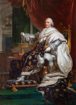 Portrait en pied de Louis XVIII, roi de France (1755-1824)